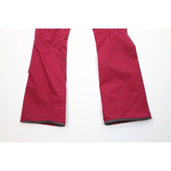 New Volcom Snowboarding Womens XS Spell Out Waterproof Goretex Snow Pants Purple - Picture 15 of 16
